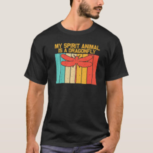 Vintage Drachenfliege für Männer Dragonfly Insekt T-Shirt
