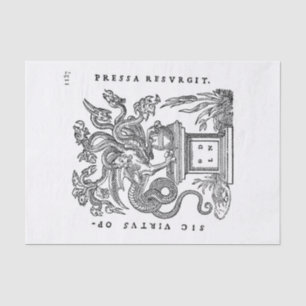 Vintage Drachenkunst Seidenpapier