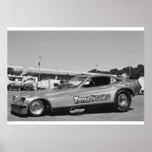 Vintage Drag - Chevy Monza Funny Car Poster