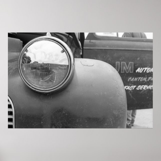 Vintage Drag - LKW-Dämpfer Poster (Vorne)