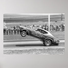Vintage Drag - Moonshot Chevelle Wheelstangen Poster