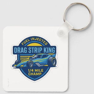 Vintage Drag Strip King 1/4 Meile Champ Schlüsselanhänger