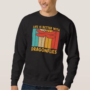 Vintage Dragon Fly für Männer Frauen Libelle Insek Sweatshirt