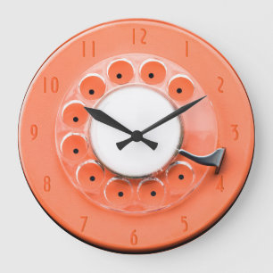 Vintage Drehskala-Neuheits-Wand-Uhr Große Wanduhr