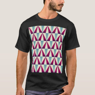 Vintage-Dreieck geometrisches nahtloses Muster. T-Shirt