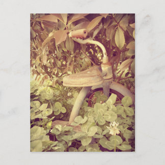 Vintage-Dreirad Postkarte