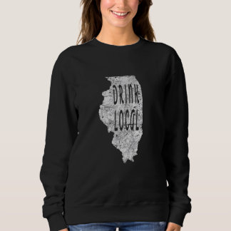 Vintage Drink local craft beer Illinois Sweatshirt