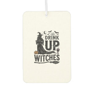 Vintage Drink Up Hexen Halloween-Shirt-Design_1 Autolufterfrischer