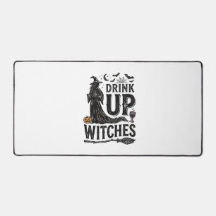 Vintage Drink Up Hexen Halloween-Shirt-Design_1 Schreibtischunterlage