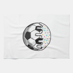 Vintage Dripping Icing Fußball T-Shirt (2)_1 Geschirrtuch