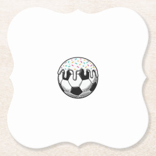 Vintage Dripping Icing Fußball T-Shirt (2)_1 Untersetzer