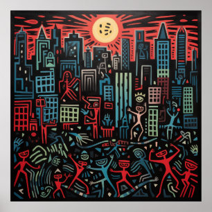 Vintage Druckausgabe, Mad City Poster Paper (Matte