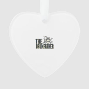 Vintage Drumfather Drummer Zitat Vektor Design_1 Ornament
