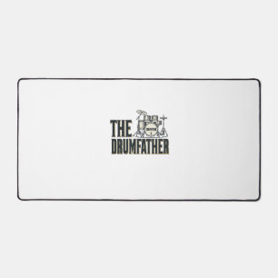 Vintage Drumfather Drummer Zitat Vektor Design_1 Schreibtischunterlage