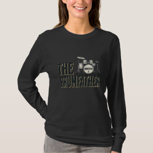 Vintage Drumfather Drummer Zitat Vektor Design_1 T-Shirt