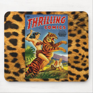 Vintage Dschungel-Comic-Abdeckung Mousepad