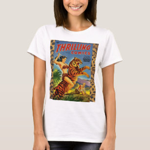 Vintage Dschungel-Comic-Abdeckung T-Shirt