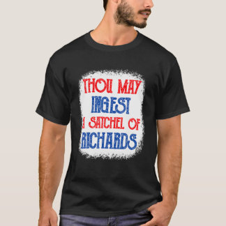 Vintage, du darfst einen Rucksack Richards einnehm T-Shirt