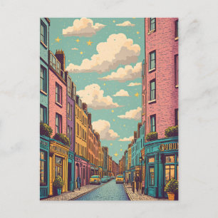 vintage Dublin Irland Postkarte