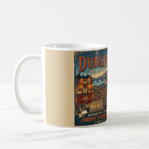 Vintage Dublin Irland Reiseplakat Kaffeetasse