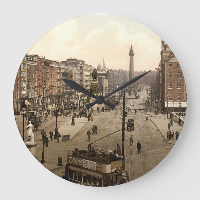 Vintage Dublin Wall Clock Große Wanduhr (Vorderseite)