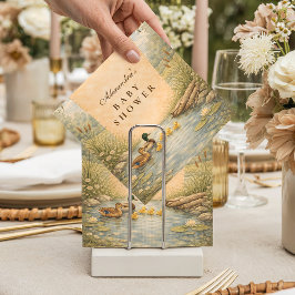 Vintage Duck Baby Shower Serviette