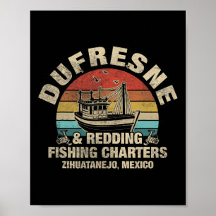 Vintage Dufresne und Redding Angelcharter Poster