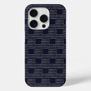 Vintage dunkelblaue Grunge-USA-amerikanische Flagg Case-Mate iPhone Hülle