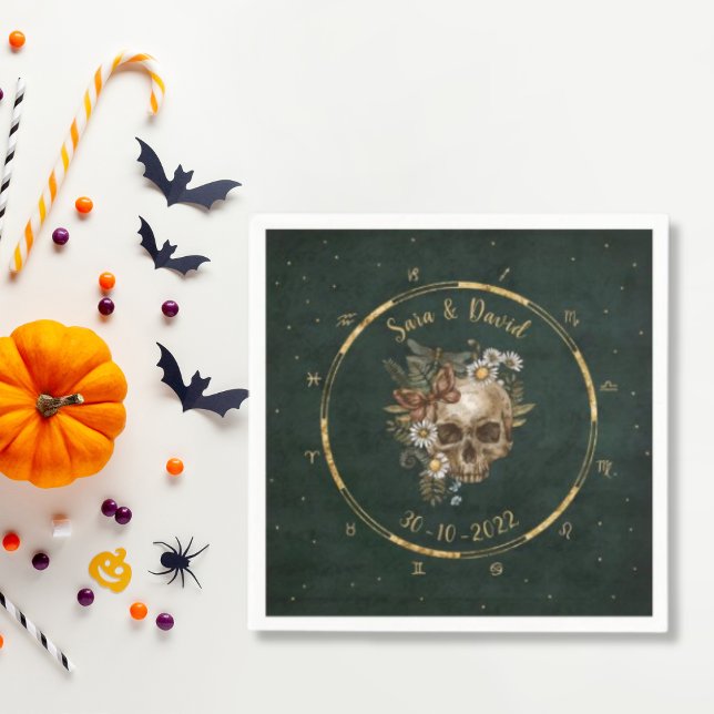 Vintage dunkelgrüne Himmelsduft Serviette (Von Creator hochgeladen)