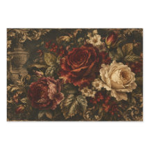 VINTAGE DUNKLE BLUMEN | VERZAUBERTER BOTANISCHER G