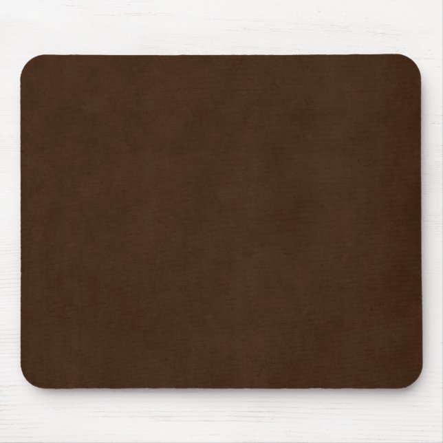 Vintage dunkle Espresso-Brown-Pergament-Schablone Mousepad (Vorne)