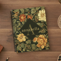 Vintage-Dunkle-Floral-William-Morris-Monogramm