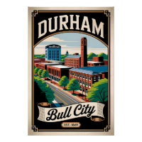 Vintage Durham North Carolina Bull City Retro
