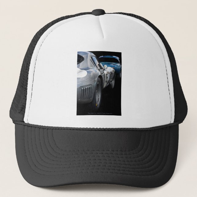 Vintage e-Art Jaguare Truckerkappe (Vorderseite)