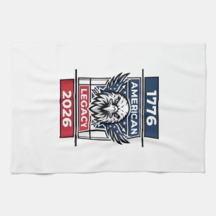 Vintage Eagle 1776 2026 Shirt Patriotische Typogra Geschirrtuch