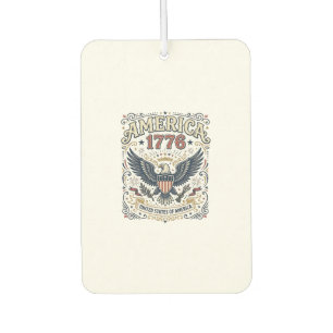Vintage Eagle America 1776 Patriotisch Autolufterfrischer