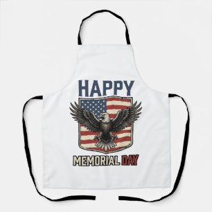 Vintage Eagle Memorial Day Patriotisches Shirt Des Schürze