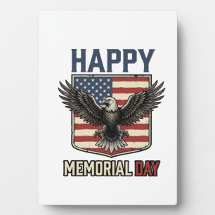 Vintage Eagle Memorial Day Patriotisches Shirts-De Fotoplatte