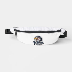 Vintage Eagle Veteran Patriotic Shirt Design_1 Bauchtasche