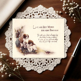 Vintage Early 1900's Birthday Greeting Postcard Postkarte