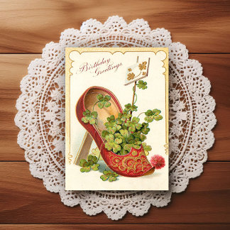 Vintage Early 1900's Birthday Greeting Postcard Postkarte