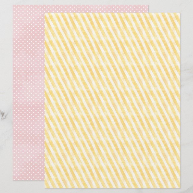 Vintage Easter Background Scrapbook Paper (Vorne/Hinten)