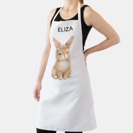 Vintage Easter Bunny Rabbit Egg Watercolor Schürze