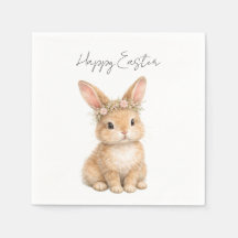 Vintage Easter Bunny Rabbit Watercolor