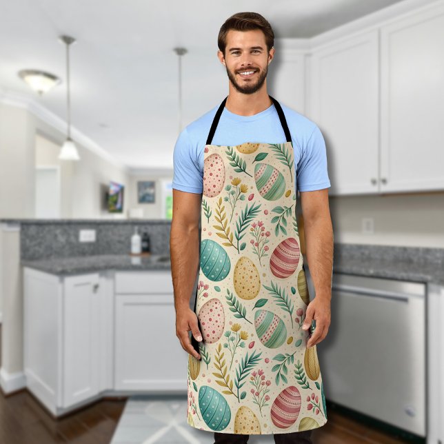 Vintage Easter Eggs with Floral Buds Schürze (Von Creator hochgeladen)