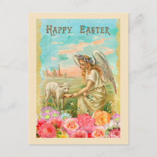 Vintage Easter Greeting Feiertagspostkarte