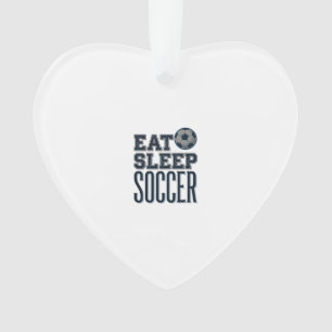 Vintage Eat Sleep Fußball Shirt Design (2)_1 Ornament