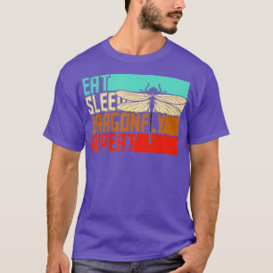 Vintage Eat Sleep Repeat Libelle T-Shirt