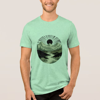 Vintage Eco-Minimalist Berg  Tri-Blend Shirt