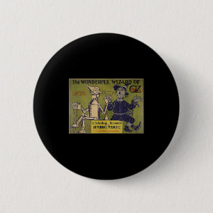 Vintage-Ecrow-Blechmann-Hemd-Kunst-der Zauberer vo Button